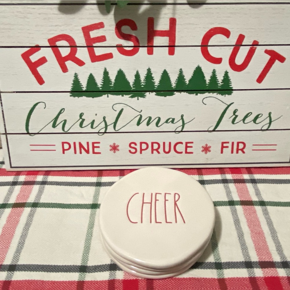 Rae Dunn Cheer coasters